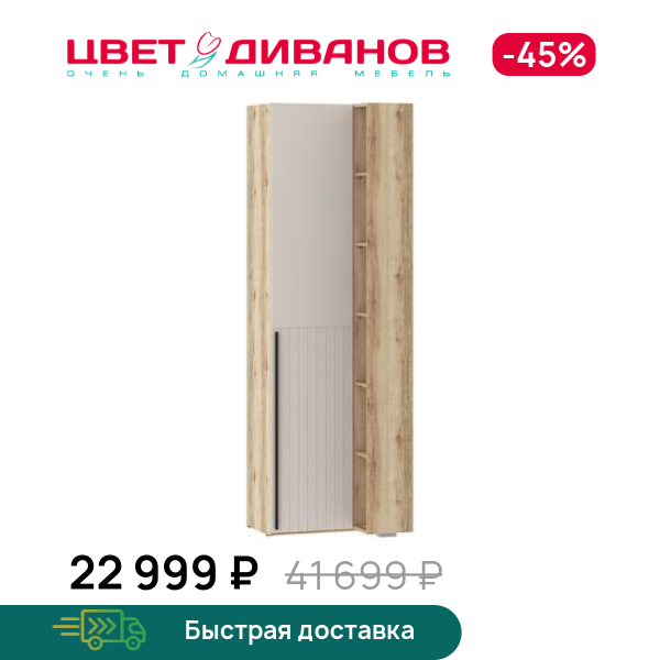 

Шкаф Infinity 70х60 ПР. глухой, Дуб делано / сантьяго, Infinity 70х60 ПР. глухой