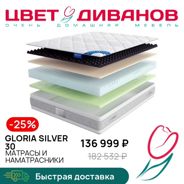 

Матрас Gloria Silver 30, Gloria Silver 30 140 x 200