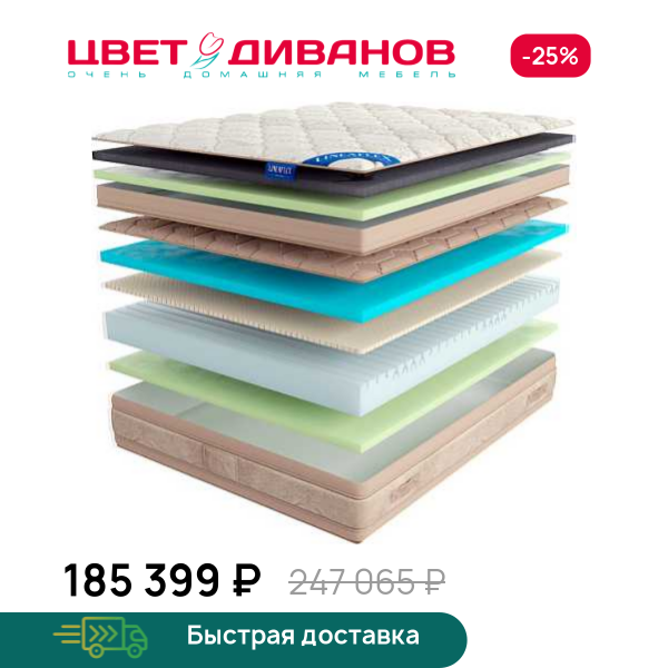 Матрас Kristal Gold с топпером Memory 42