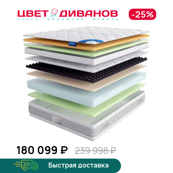 

Матрас Gloria Silver с топпером Latex 42, Gloria Silver с топпером Latex 42 140 x 200