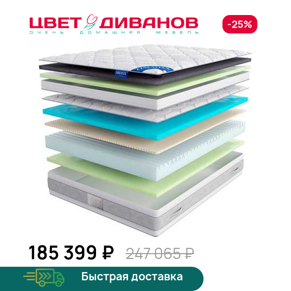 Матрас Kristal Silver с топпером Memory 42