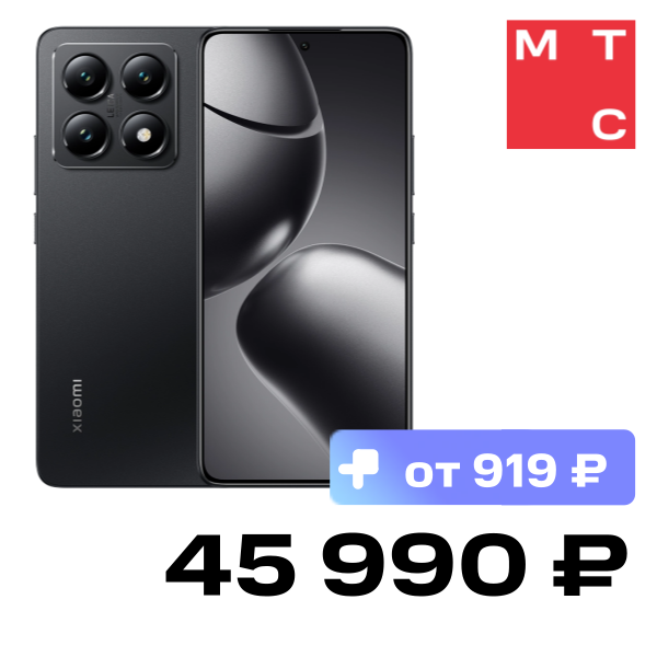 

Смартфон Xiaomi, 14T 12/512 Гб 5G Титановый черный