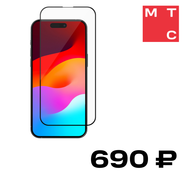 

Стекло защитное Rocket, Edge 3D Cover для iPhone 15 Plus Черная рамка