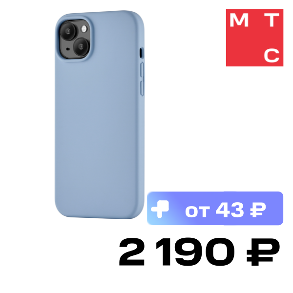 

Чехол-накладка uBear, Touch Mag Case для iPhone 15 Plus голубой