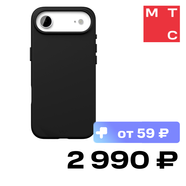 

Чехол-накладка VLP, Aster Pro Case с MagSafe для iPhone Air Черный