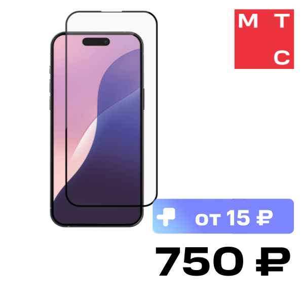 

Стекло защитное Rocket, Air Cover для iPhone 16 Pro Max Черная рамка