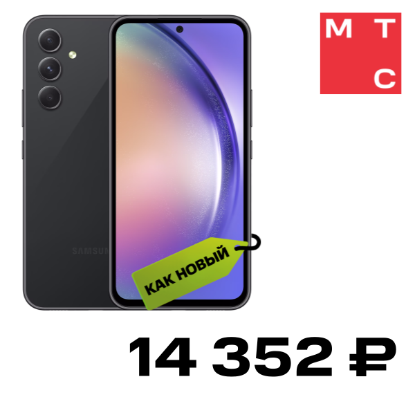 

Смартфон Samsung, Galaxy A54 6/128 Гб 5G Черный «Как новый»