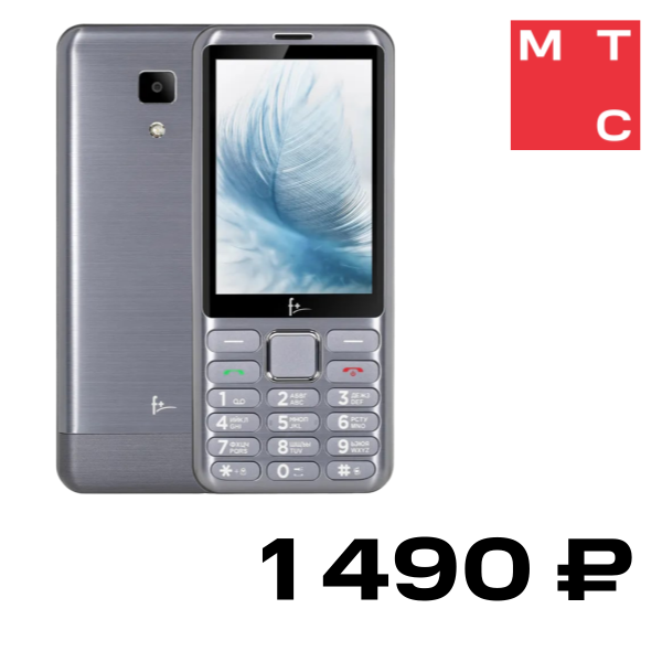 

Мобильный телефон F+, S350 Светло-серый