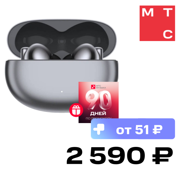 

Беспроводные наушники HONOR, CHOICE Earbuds X5 Pro Серые (BTV-ME10)