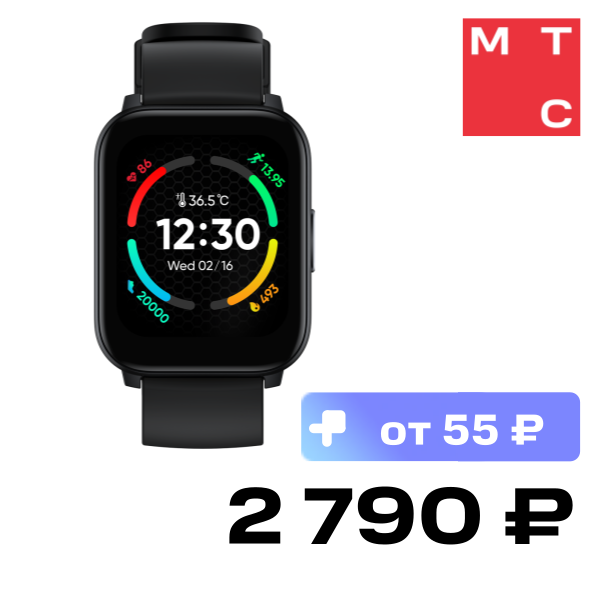 

Часы realme, Watch 100S Черные