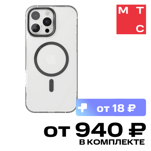 

Чехол-накладка VLP, Element Case с MagSafe для iPhone 16 Pro Черный