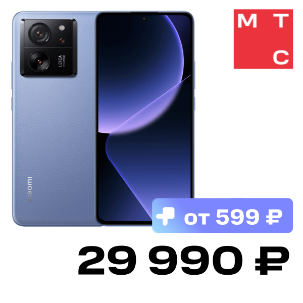 

Смартфон Xiaomi, 13T 12/256Gb 5G dual SIM Голубой