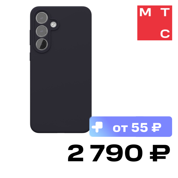 

Чехол-накладка VLP, Aster Case для Samsung S25 FE Темно-синий