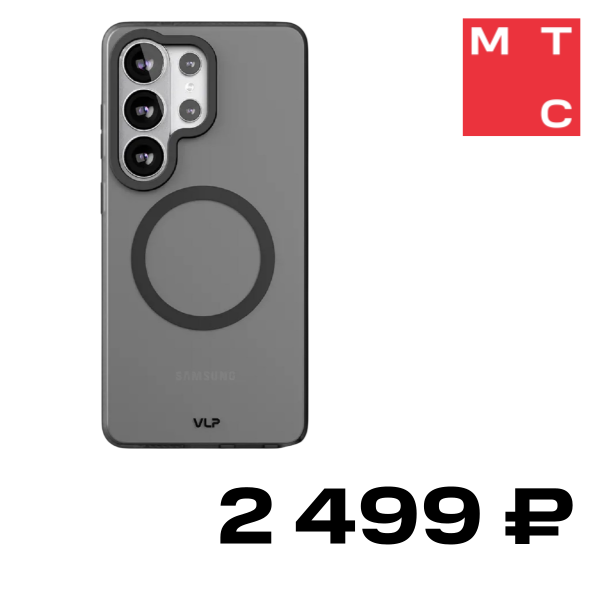 

Чехол-накладка VLP, Moon Case с MagSafe для Samsung Galaxy S26 Ultra Черный