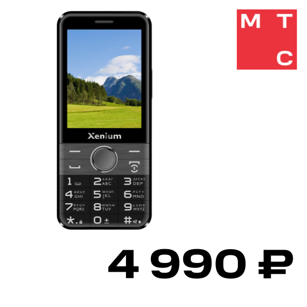 

Мобильный телефон Xenium, X800 Черный