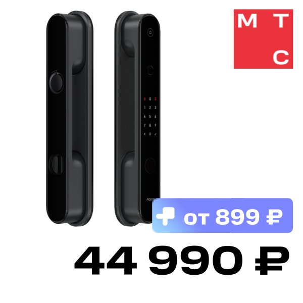 

Умный дверной замок Aqara, Door Lock D100 Zigbee Edition Чёрный (ZNMS20LM)
