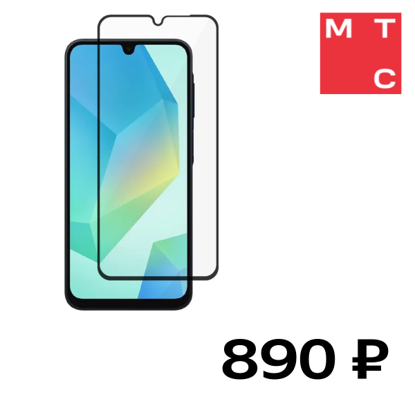 

Стекло защитное Rocket, Air Cover 2.5D для Samsung Galaxy A16 Черная рамка