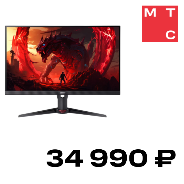 

Монитор Acer, XV272UF3bmiiprx 27" Черный