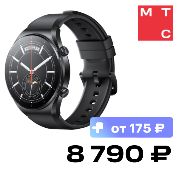 

Часы Xiaomi, Watch S1 GL Черные