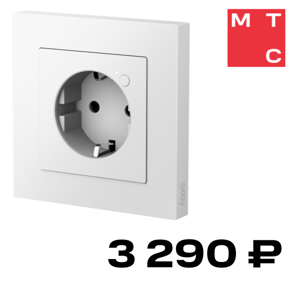 

Умная розетка Aqara, WP-P01D Белая