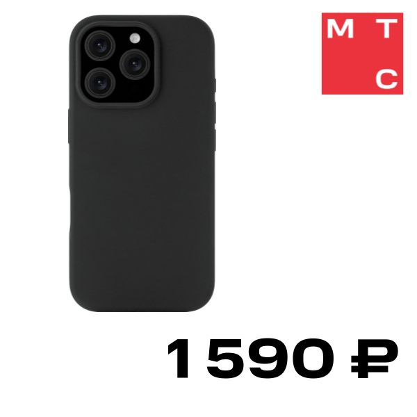 

Чехол-накладка Rocket, Silk с MagSafe для iPhone 16 Pro Max Solid Silicone Чёрный