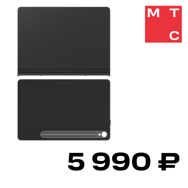 

Чехол-накладка Samsung, Smart Book Cover для Galaxy Tab S10FE|S9|S9FE Чёрный