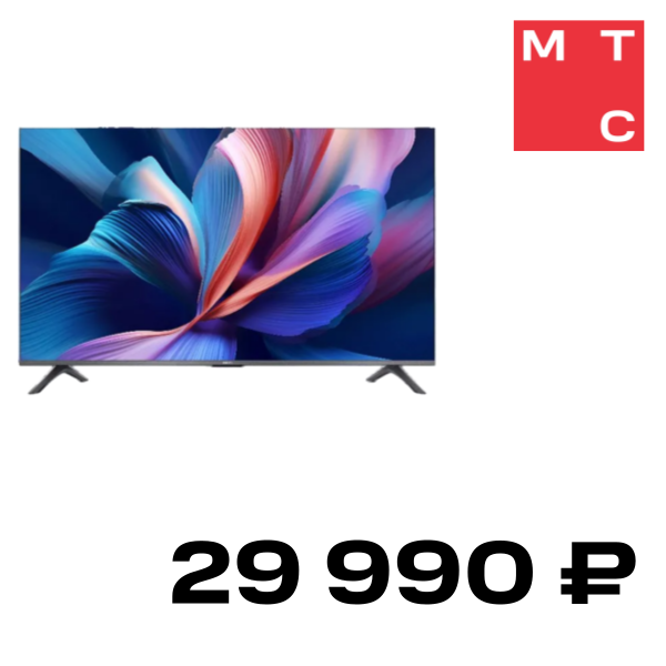 

Телевизор Xiaomi, TV A 50" 2026 Черный