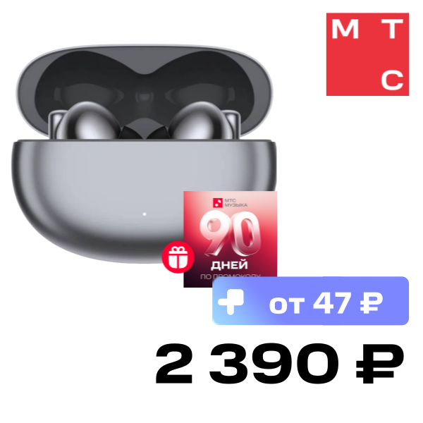 

Беспроводные наушники HONOR, CHOICE Earbuds X5 Pro Серые (BTV-ME10)