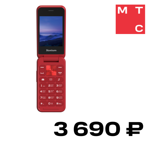 

Мобильный телефон Xenium, X680 Красный
