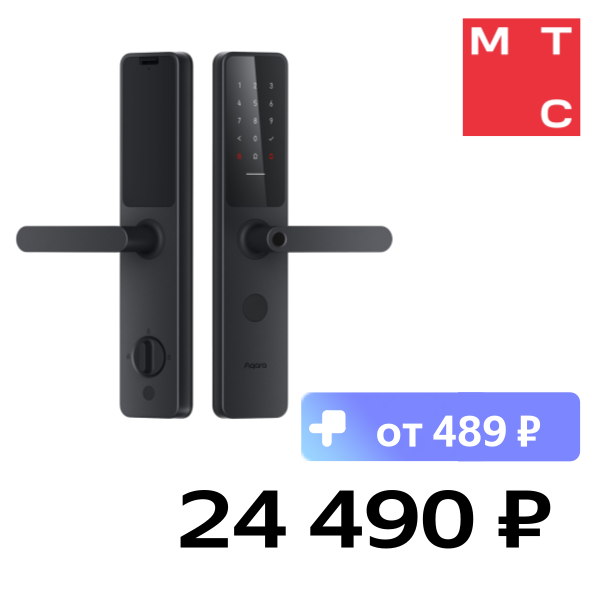 

Умный дверной замок Aqara, Door Lock A100 Zigbee Edition Чёрный (ZNMS02ES)