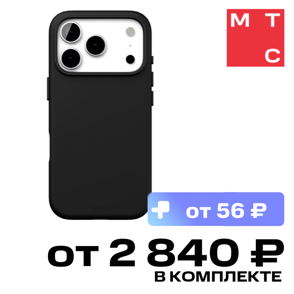 

Чехол-накладка VLP, Aster Pro Case с MagSafe для iPhone 17 Pro Черный