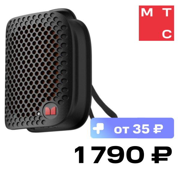 

Портативная акустическая система Monster, BLASTER MICRO Черная