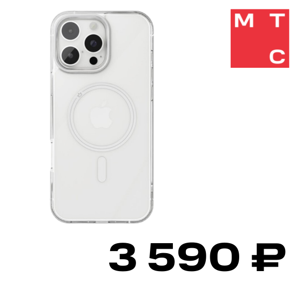 

Чехол-накладка VLP, Element Case с MagSafe для iPhone 16 Pro Max Серебристый