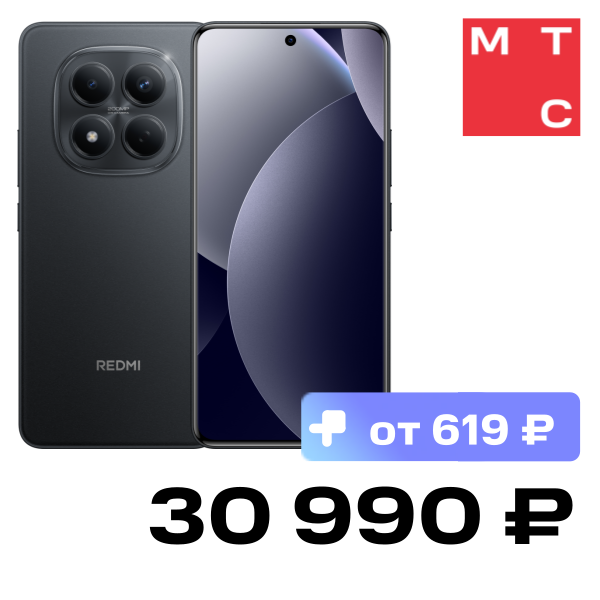 

Смартфон Xiaomi, REDMI Note 15 Pro 12/512 Гб Черный