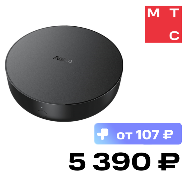 

Центр управления умным домом Aqara, Hub M2 Черный (HM2-G01)