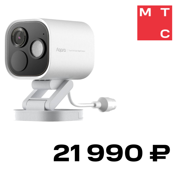 

Умная камера Aqara, Pro (Wi-Fi) Белый (CH-C07D)