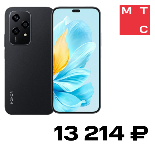 

Смартфон HONOR, 200 Lite 8/256 Гб Полночный черный Б/У "Отличное состояние"