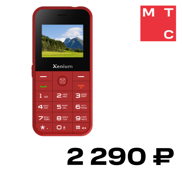 

Мобильный телефон Xenium, X718 Красный