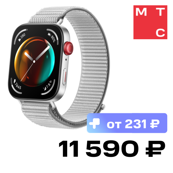 

Часы HUAWEI, Watch FIT 3 Solo-B19T Серые