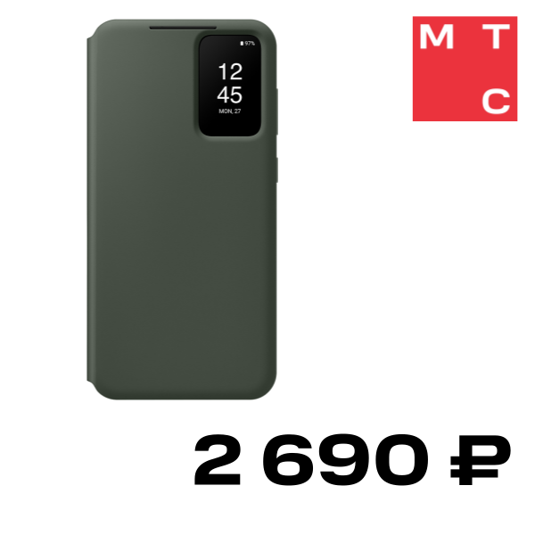 

Чехол-книжка Samsung, Galaxy S23+ Smart View Wallet Case Зеленый (EF-ZS916CGEGRU)