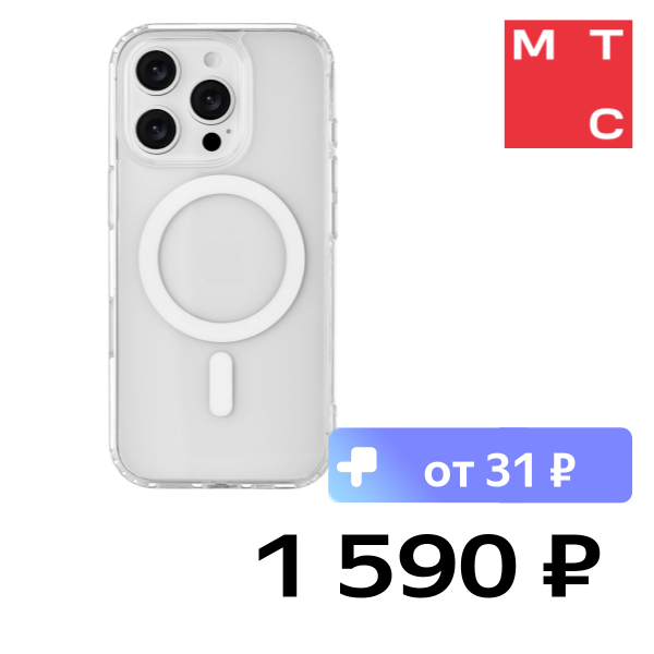 

Чехол-накладка Rocket, Prime с MagSafe для iPhone 16 Pro Max TPU+PC Прозрачный