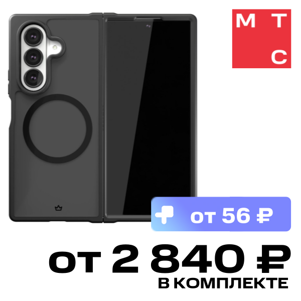 

Чехол-накладка VLP, Moon Case с MagSafe для Samsung Z Fold7 Черный