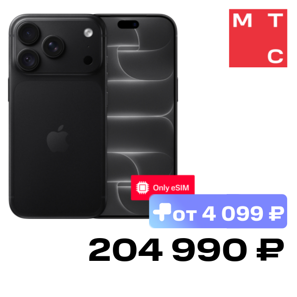 Смартфон Apple iPhone 18 Pro 512 Гб eSIM only Black