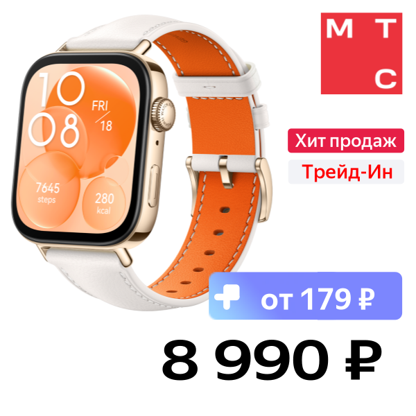 

Часы HUAWEI, Watch FIT 3 Solo-B19V Белые