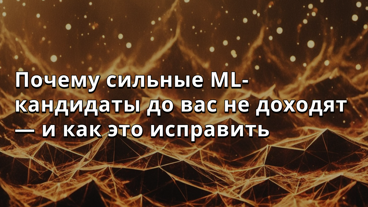 Почему сильные ML-кандидаты до вас не доходят — и как это исправить