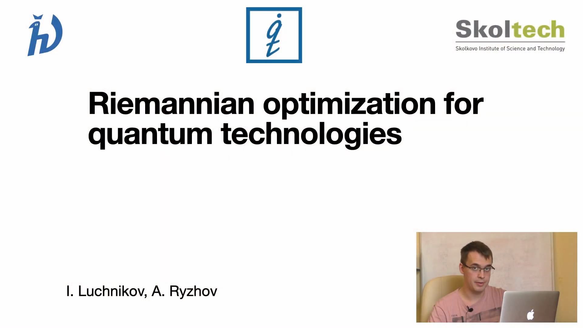Riemannian optimization for quantum technologies