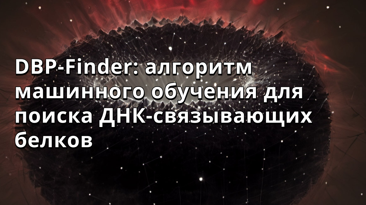 DBP-Finder: алгоритм машинного обучения для поиска ДНК-связывающих белков