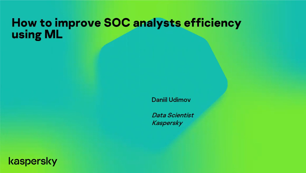 How to improve SOC analysts efficiency using ML