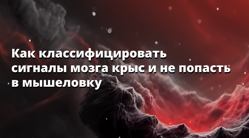 Как классифицировать сигналы мозга крыс и не попасть в мышеловку