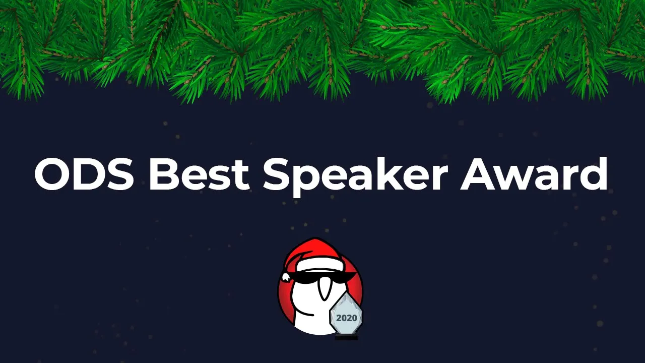 ODS Best Speaker Award
